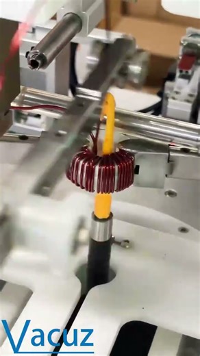 Vacuz Precision Common Mode Toroidal Inductor Core Automatic Crochet Hook Winding Machine For Sale