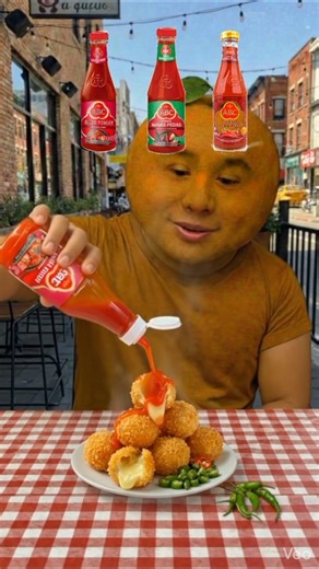 EAT CHEESE BALLS WITH ALL ABC SAUCE VARIANTS
