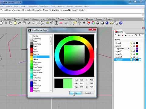 Rhino 5 Tutorial | Working with Layers | InfiniteSkills Training
