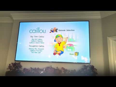 Caillou Big Kid Caillou 2013 DVD Menu Walkthrough