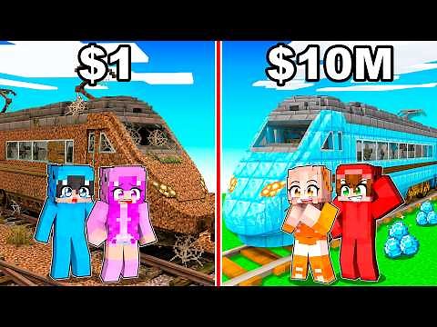 POOR vs RICH TRAIN in Minecraft!
