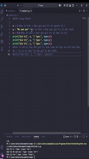 Biến và Kiểu Dữ Liệu Trong Python: Hướng Dẫn Căn Bản
