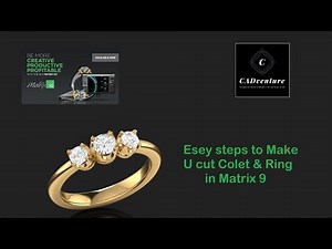 Esleya Steps To Make U Cut Colet & Ring In Matrix 9