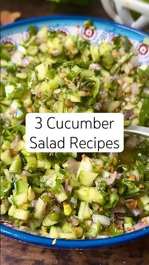 3 Cucumber Salad Recipes you need to make! #cucumbersalad