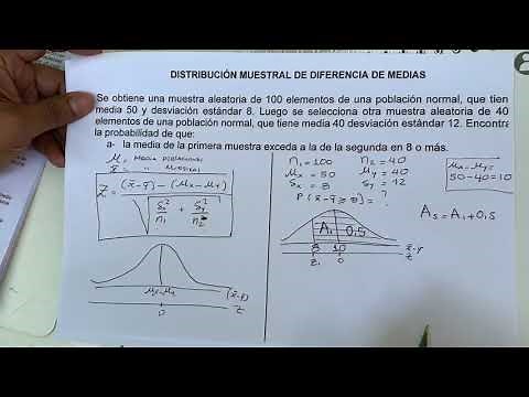 Sampling distribution of the difference of means. Exercise 1 (part 1)