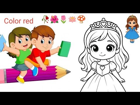 Coloring Page ll Easy coloring page for children .