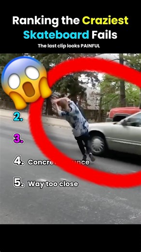 Ranking the Most PAINFUL Skateboard Fails —Do you recognize #1?