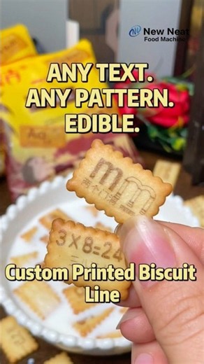 Custom Printed Biscuits 🍪 (Text, Patterns, Logos — All Edible)