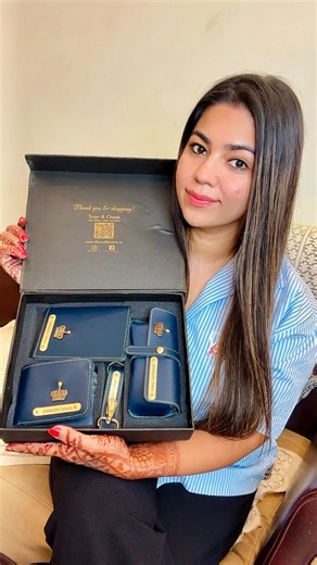 Mandeep Kaur on Instagram: "Crafted for the modern man: a sleek wallet, sturdy keychain, passport cover, and eyewear case. Because first impressions matter. 🕴️ #FirstClassEssentials #StyleWithPurpose #thewalletstore"
