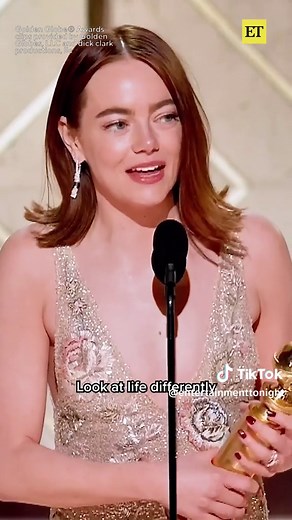 Emma Stone's Heartfelt Acceptance Speech at the Golden Globes