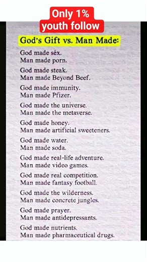 Man vs God Gift | Real Difference You Must Know | #Shorts