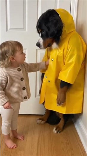 Why Does the Dog Look Like He Owes Rent? 😂 #funnyshorts #todlers #boss #dogshorts