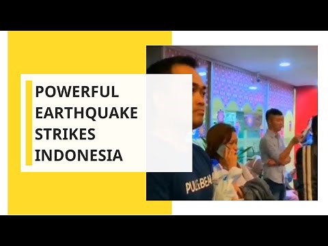 Tsunami warning issued after strong earthquake hits off Indonesia