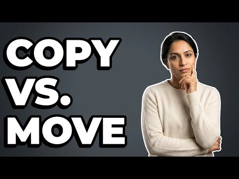 What Is The Difference Between Copying And Moving Files?