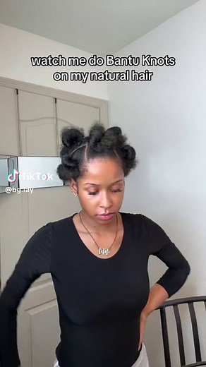 Bantu Knots Tutorial on Natural Hair