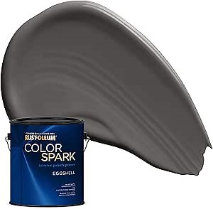 Rust-Oleum Color Spark Interior Paint and Primer in One, Eggshell, Vortex, 1 Gallon