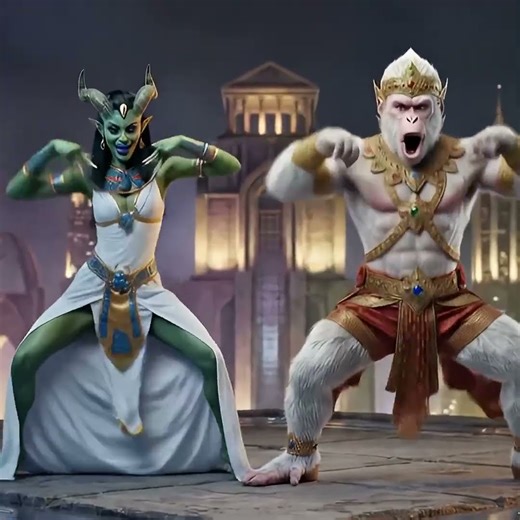 Mythic Animal & Alien Beauties Dancers in Futuristic Cities & Ancient Ruins AI Sci-Fi Dance