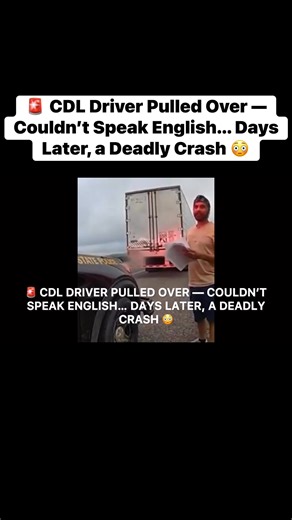 1.8K views · 38 reactions | #CDLDriver #TruckDriver #PoliceStop #HighwayPatrol #TrafficStop #ViralVideo #DashcamFootage #BreakingNews #TruckerLife #CDLCheck #EnglishBarrier #CrashAftermath #RoadSafety #TruckAccident #CopCam #LawEnforcement #HighwayCops #DriverFail #CrazyTraffic #PoliceEncounter #TransportationSafety #RoadIncident #FatalCrash #CDLViolation #PublicSafety #DrivingLaws #ViralClip #CaughtOnCamera #TruckersOfTikTok #JusticeOnTheRoad | Raw Street Talk | Facebook