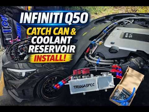 Best Catch Can Setup for Infiniti Q50 VQ37VHR TriggaSpec Install