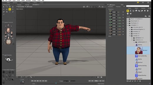 Poser 12制作一段动画