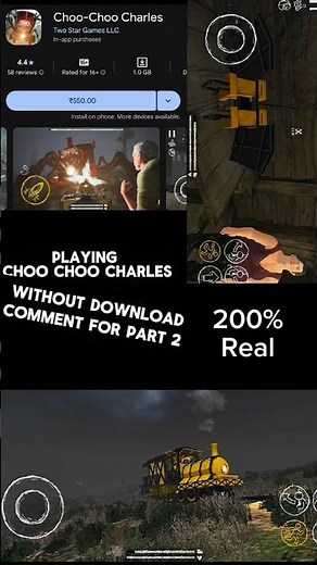 l​How to play Choo-Choo Charles on mobile! 🤫🚂 (No Play Store Required) #choochoocharles #tutorial