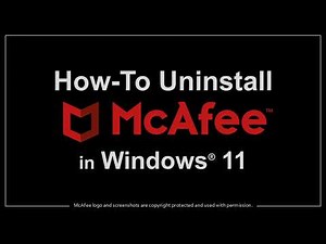 How to Uninstall McAfee in Windows 11
