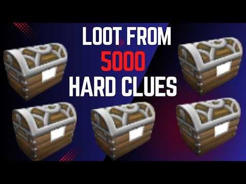 Loot from 5000 hard clues with multiple broadcasts Part 3 of 5 (RS3)