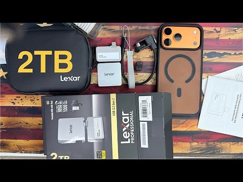 The Lexar Professional Go Portable SSD 2TB Unboxing - Works with iPhone 17 Pro Max like a charm