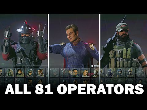All 81 Characters & Intro Select Animations - Call of Duty Modern Warfare 3