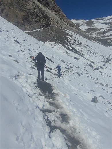 Beautiful hike 😍 #mountain #hike #randonnee #travel #snow