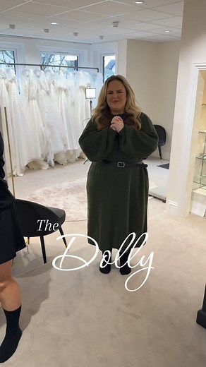 Inspired by @dollyholly86 and modelled so beautifully! The Dolly is the latest design in my collection. For brides who want a wedding dress with sleeves this gown is perfect #plussizeweddingdress #plussizebride #weddingdressshopping #plussizeboutique #weddingdress | The Bridal Suite PLUS SIZE Wedding Dress Shop