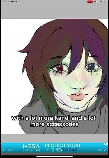 the difference between scene and scenecore #scene #scenecore #digitalartist #digitalart #ibispaintx