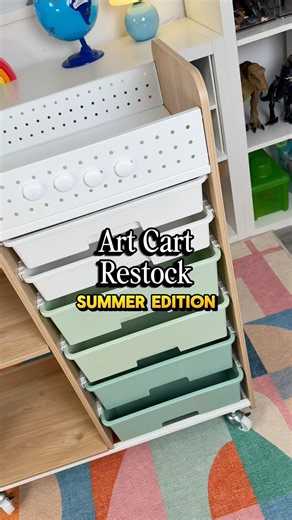 Summer Art Cart Restock! | Moms you need to do this!