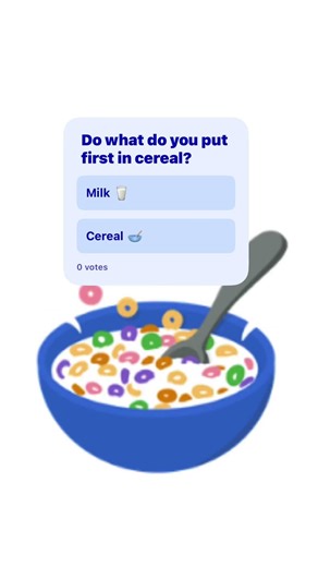 What do you put first 🤔