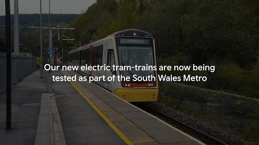 🚊Brand-new electric tram-trains are now being tested on the recently electrified Valleys railway lines. The Stadler Class 398 CITYLINK tram-trains are part of an £800 million investment that will revolutionise transport in South Wales. https://news.tfw.wales/news/new-electric-tram-trains-in-testing-for-south-wales-metro | Transport for Wales Trafnidiaeth Cymru