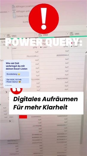 Power Query: Mein Gamechanger gegen das Daten-Chaos 🧠