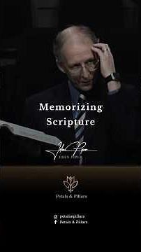 Memorizing Scripture | John Piper #shorts #reformed #johnpiper