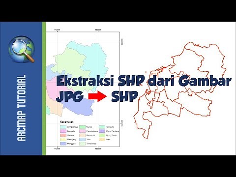 [ArcMap] CARA CEPAT!! MEMBENTUK DATA SHP DARI PETA JPG TANPA DIGITASI
