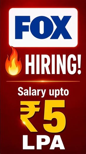 Fox Hiring! Link in Description 👇🏻