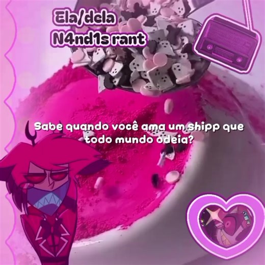 sabe quando você ama um shipp que tô mundo odeia? #hazbinhotel #slime #rant #viral #ship