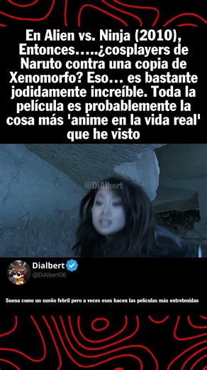 En Alien vs Ninja 2010, Entonces… ¿cosplayers de Naruto contra una copia de Xenomorfo Eso… es bast