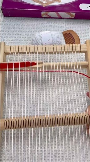 Look what just arrived! 📦✨ My very first hand loom. I’m so excited to start weaving!🧶💖 #loomknit