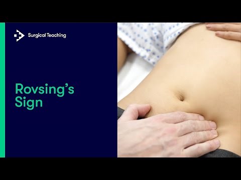 What is Rovsing's Sign?