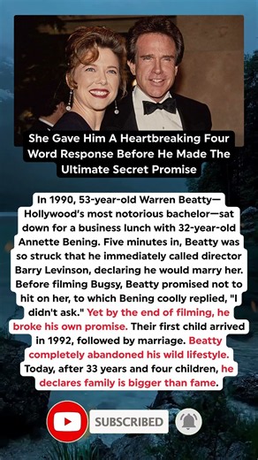 Warren Beatty’s Heartbreaking Confession After 33 Years Of Marriage