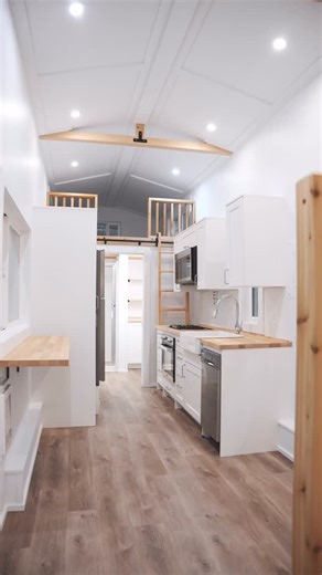 1.1K views · 26 reactions | Now Available!  The Loft model brings elegance and practicality together. With two lofts, a downstairs bedroom and a bright open-concept kitchen. Make the Loft yours! LINK IN BIO #MintTinyHomes #MintHomes #TinyHomes #TinyLiving #THOW #sustainableliving #dreambiglivetiny #tinyhousemovement #tinyhome | Mint Tiny House Company | Facebook