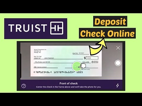 Truist Check Deposit | Deposit Check Truist Bank | In Cash Cheque Truist App
