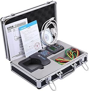 Large Diameter Clamp Leakage Current Meter with AC Measuring Range 0.00mA to 2000A AC Voltage Range 0.00V to 600V Leakage Current Tester Meter Three Phase Digital Voltmeter