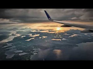 Scenic Landing at Harstad/Narvik Airport (EVE) | Lofoten, Norway