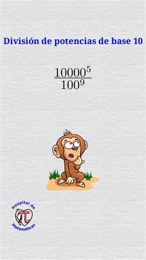 Hospital de matemáticas on Instagram: "División de potencias de base 10. #matematica #razonamientomatematico #matematicas #hospitaldematematicas"