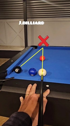 Blocked Path? No Problem #8ballpool #jbilliard #trickshot | J.billiard